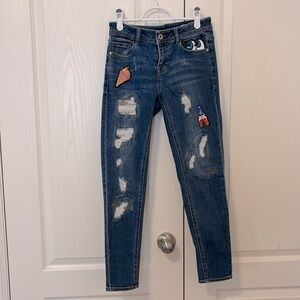 Only| Sequin Skinny Jeans